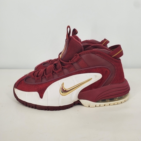 Nike Air Max Penny 1 House Party Sneakers 6 Youth 7.5 Women Shoes Team Red White - Picture 13 of 15